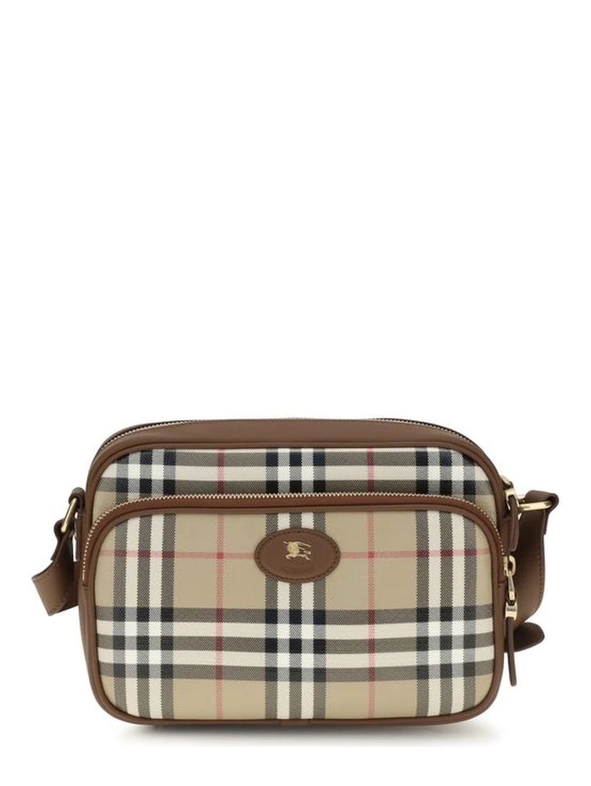 Beige Cotton Shoulder Bag
