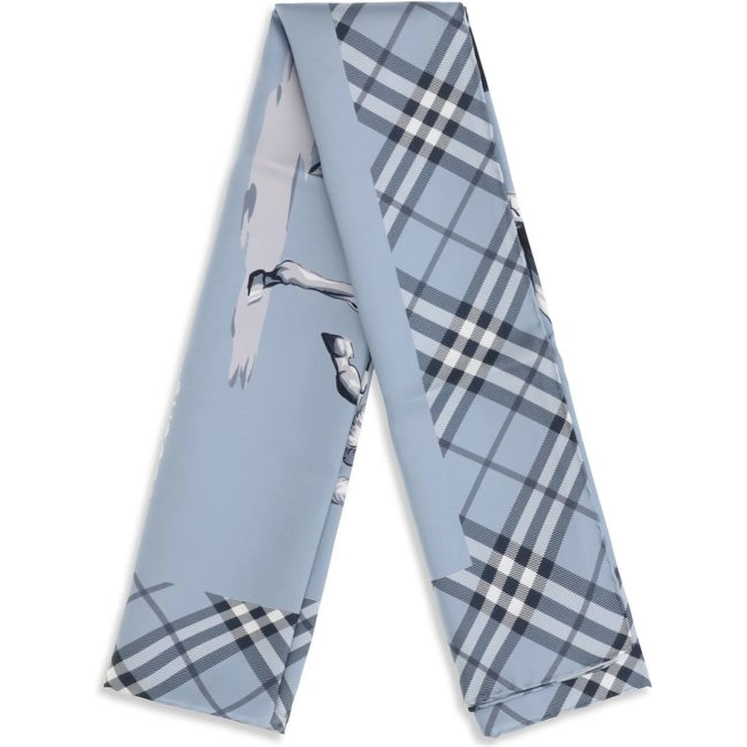 Blue Silk Scarf