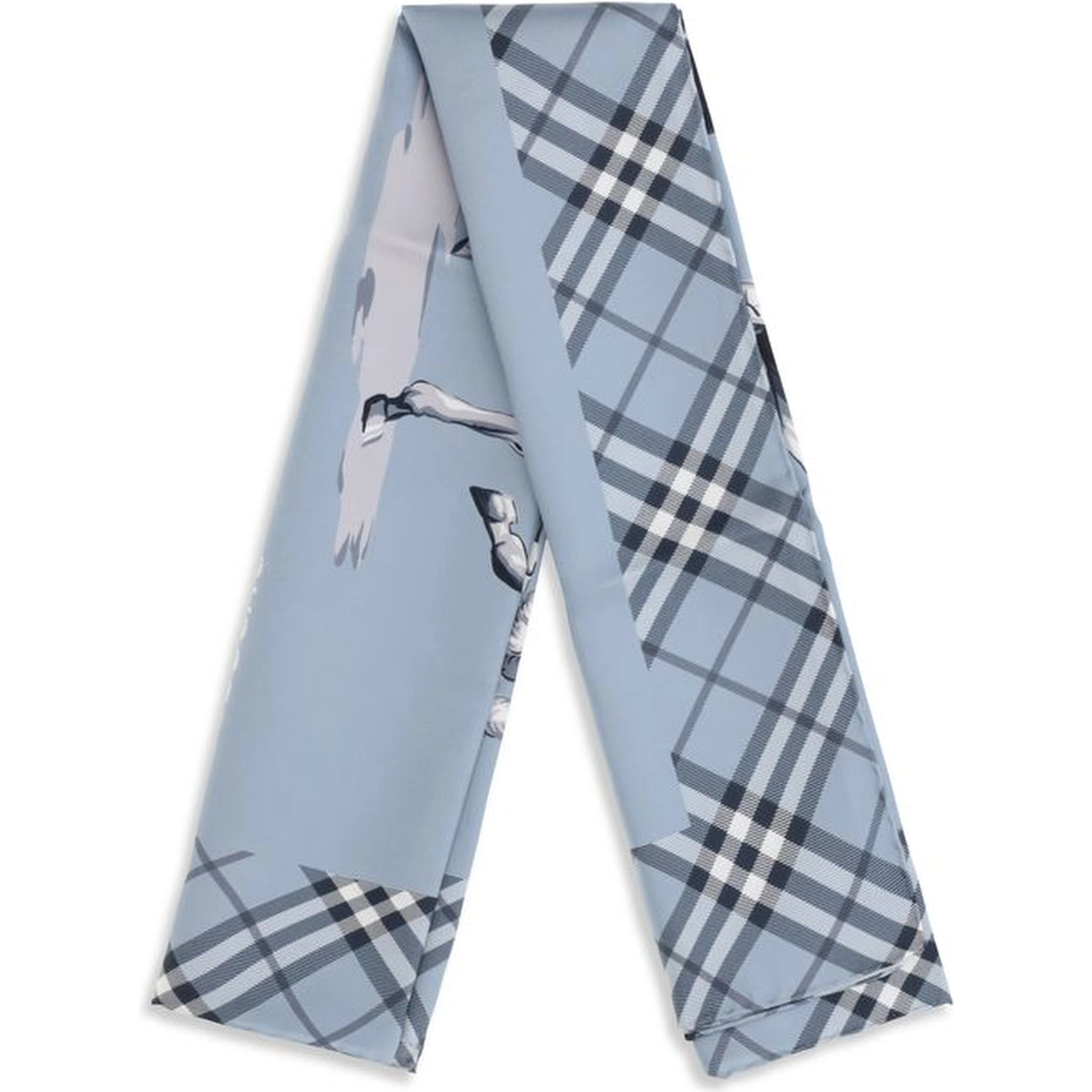 Blue Silk Scarf