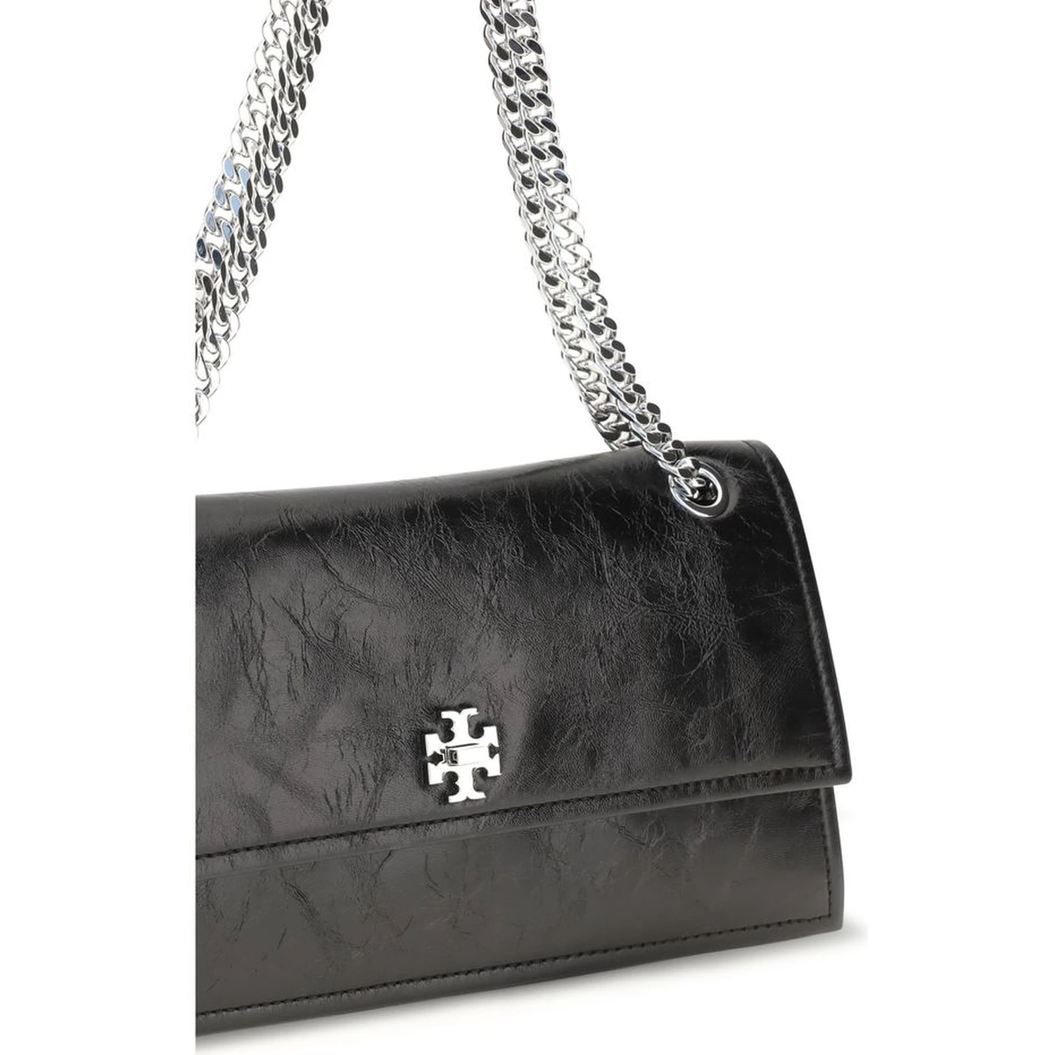 Black Suede Leather Shoulder Bag