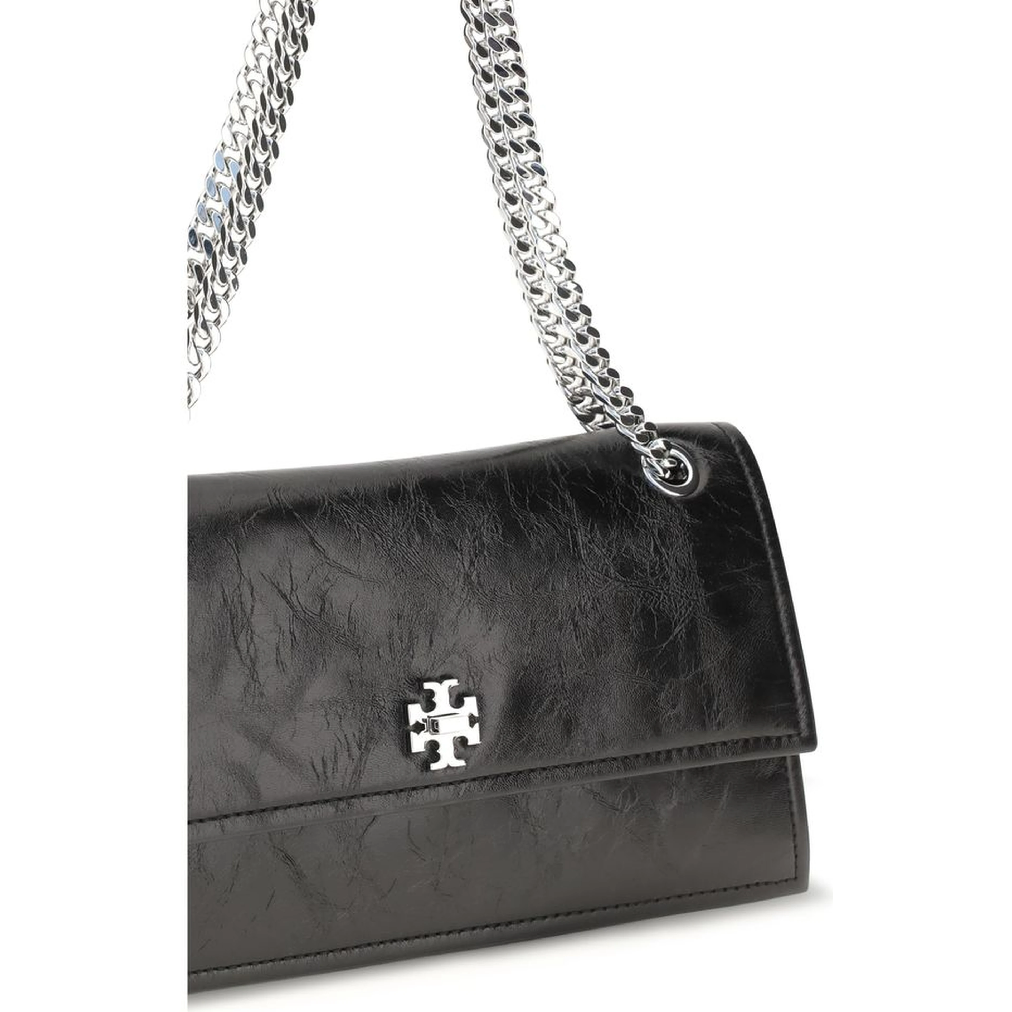 Black Suede Leather Shoulder Bag