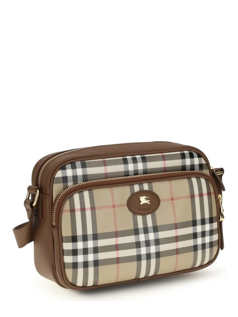 Beige Cotton Shoulder Bag