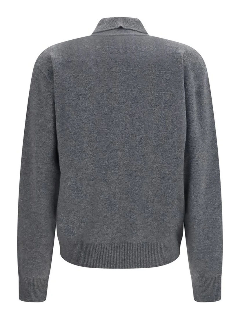 Gray Polyamide Polo Shirt