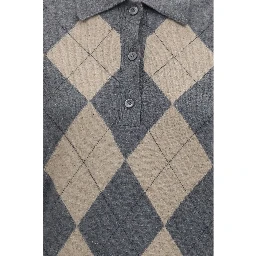 Gray Polyamide Polo Shirt