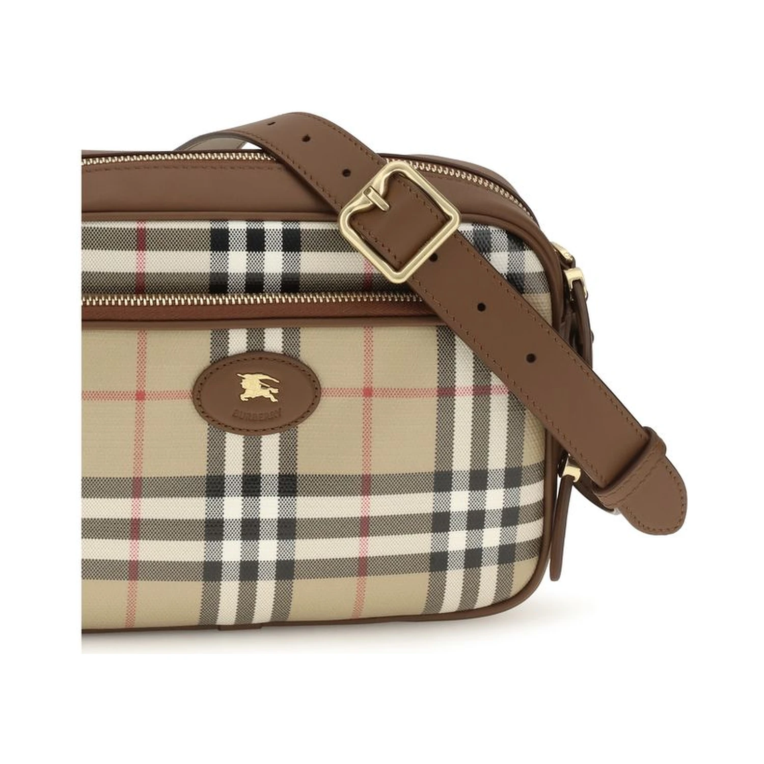 Beige Cotton Shoulder Bag