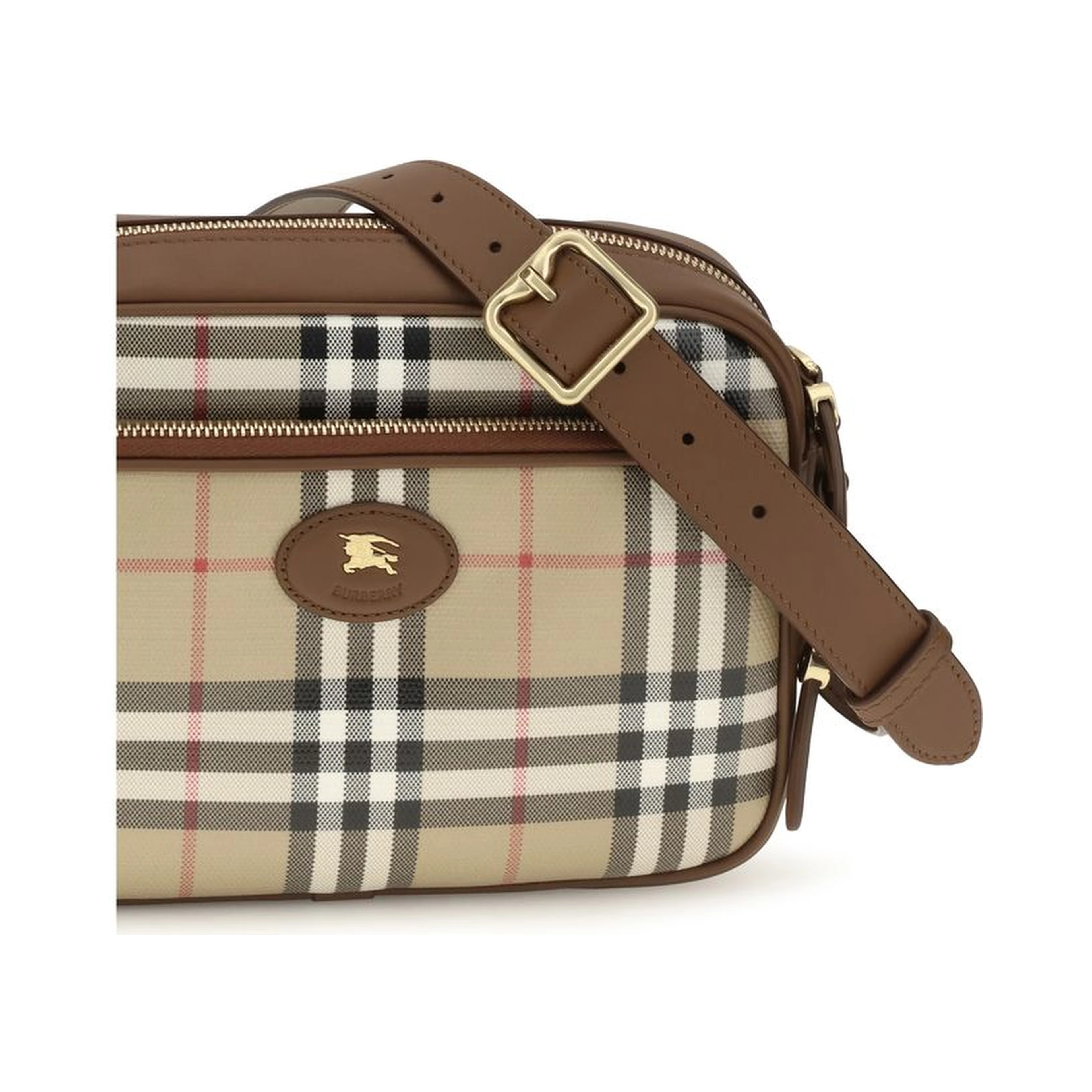 Beige Cotton Shoulder Bag
