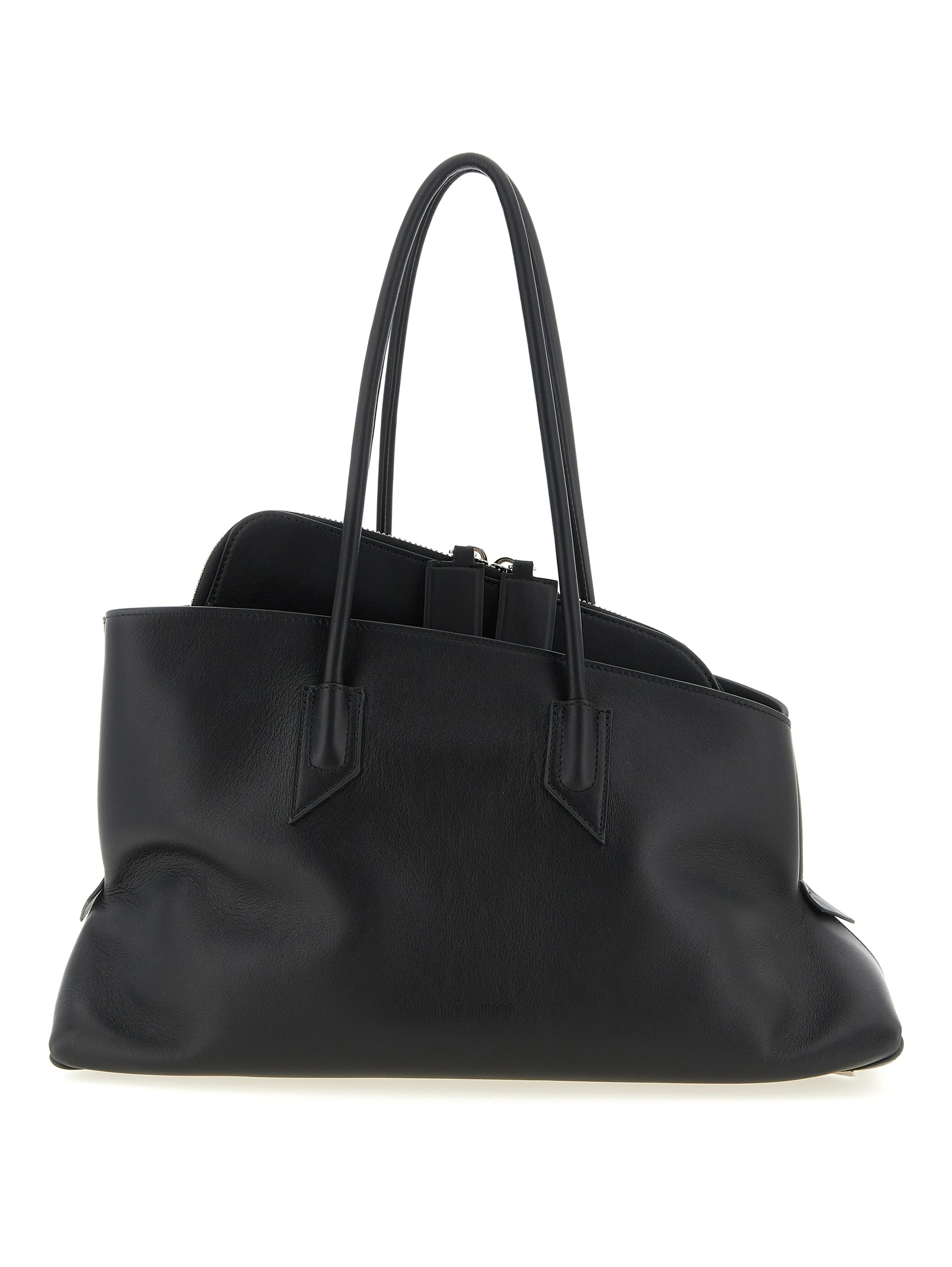 Black Calfskin Shoulder Bag