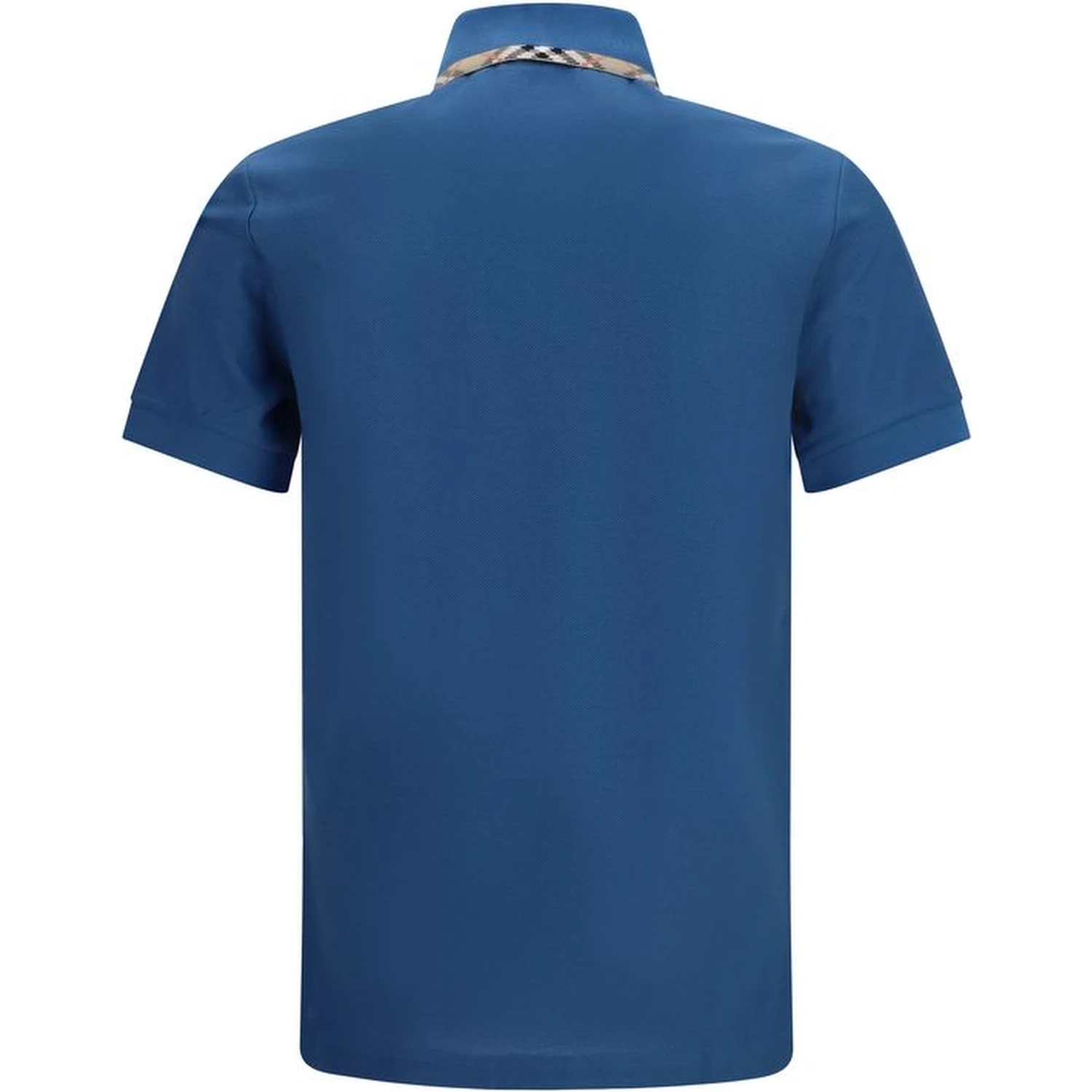 Blue Cotton Polo Shirt