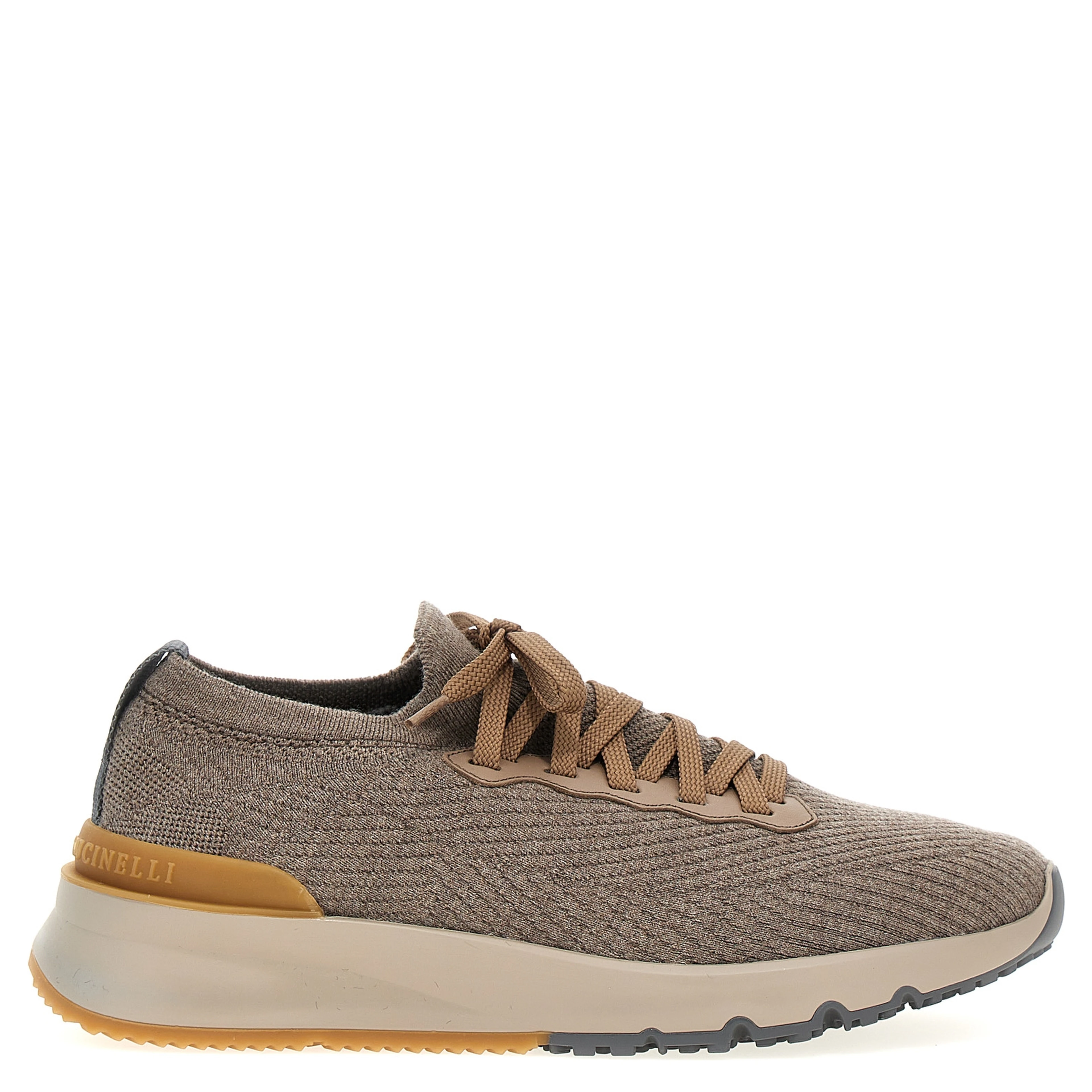 Gray Wool Low Top Sneakers