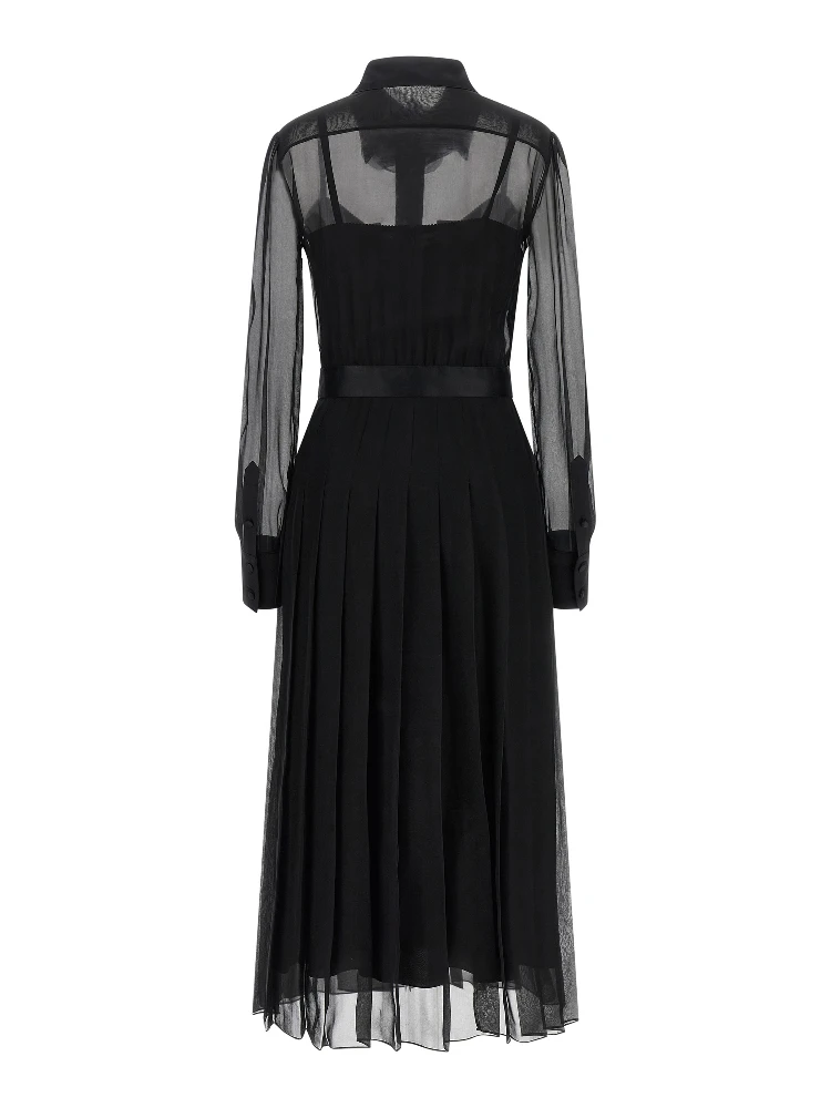 Black Silk Midi Dress alternative