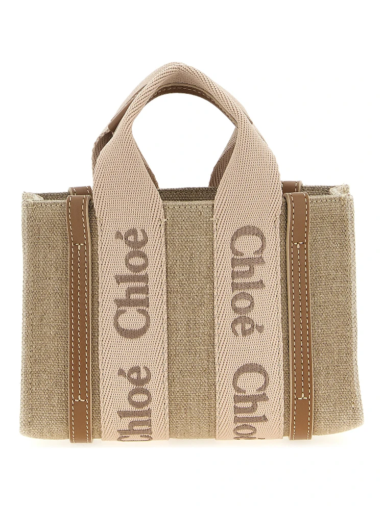 Multicolor Linen Handbag