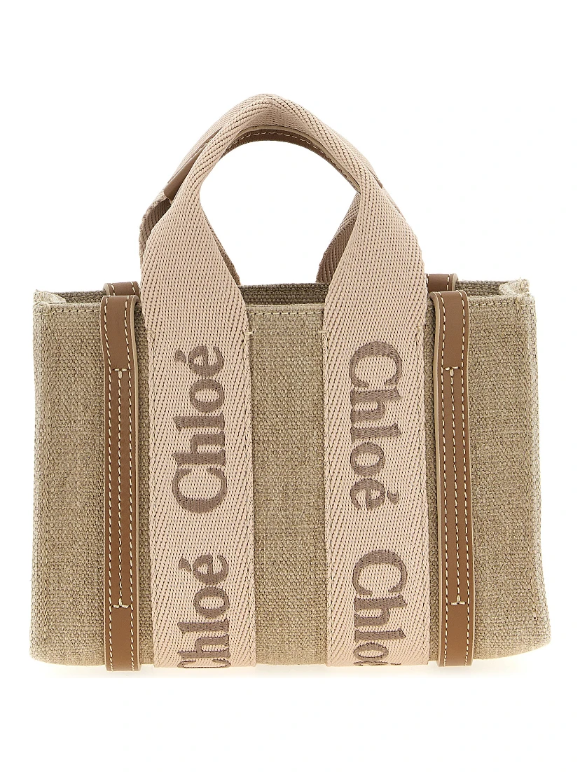 Multicolor Linen Handbag