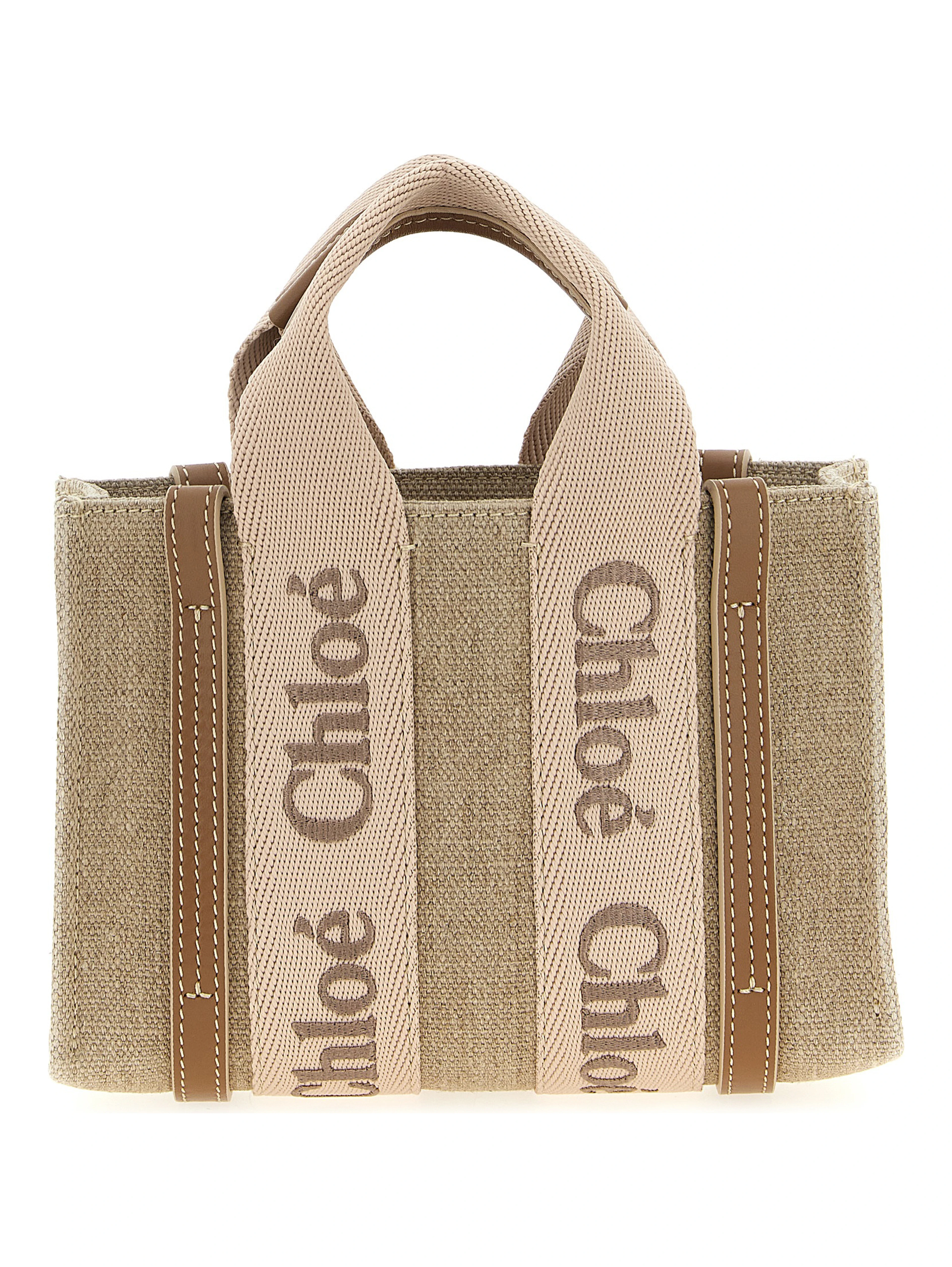 Multicolor Linen Handbag