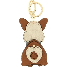 Brown Leather Keychain