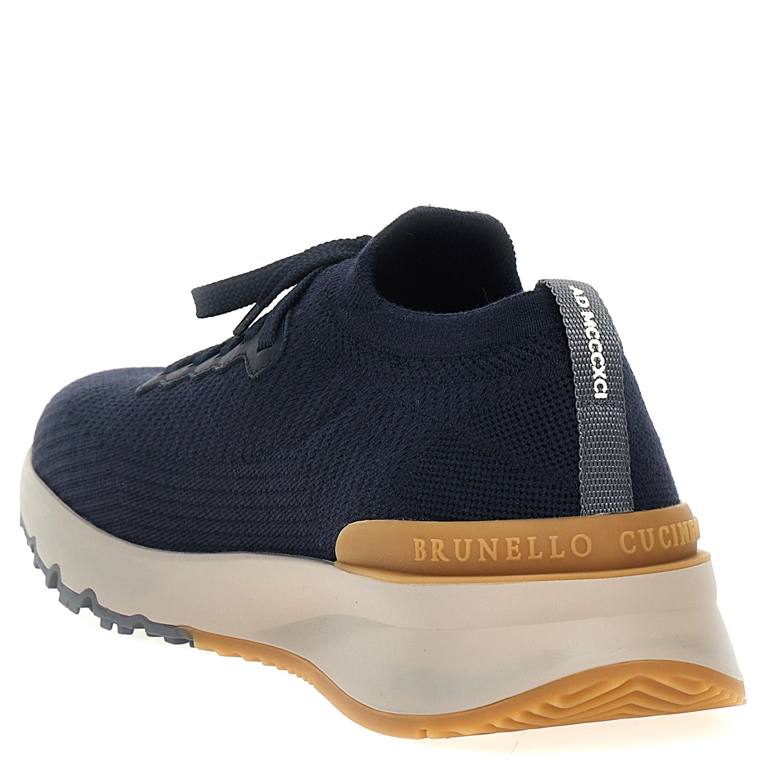 Blue Wool Athletic Sneakers