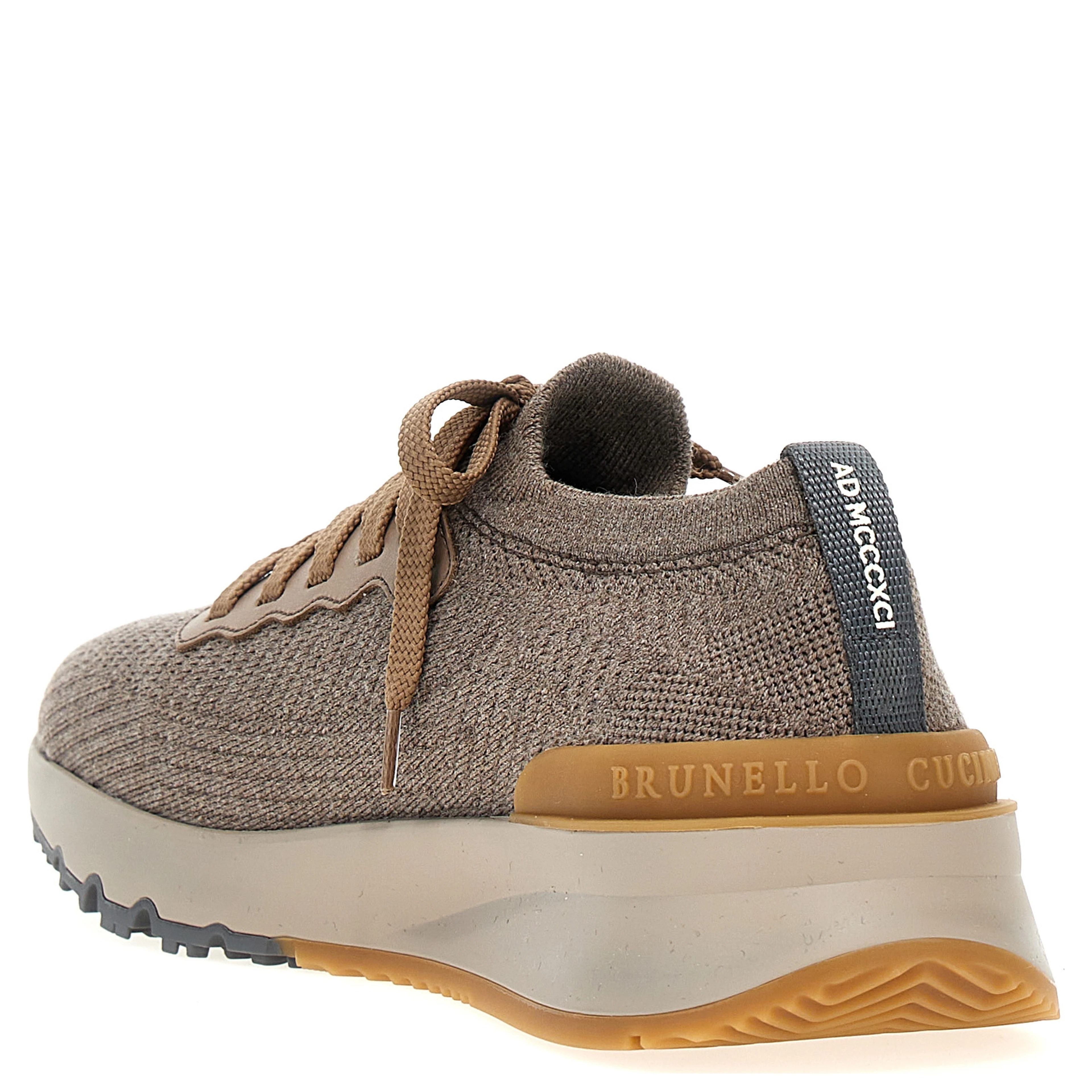 Gray Wool Low Top Sneakers