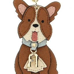 Brown Leather Keychain