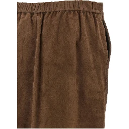Gold Lamb Leather Midi Skirt