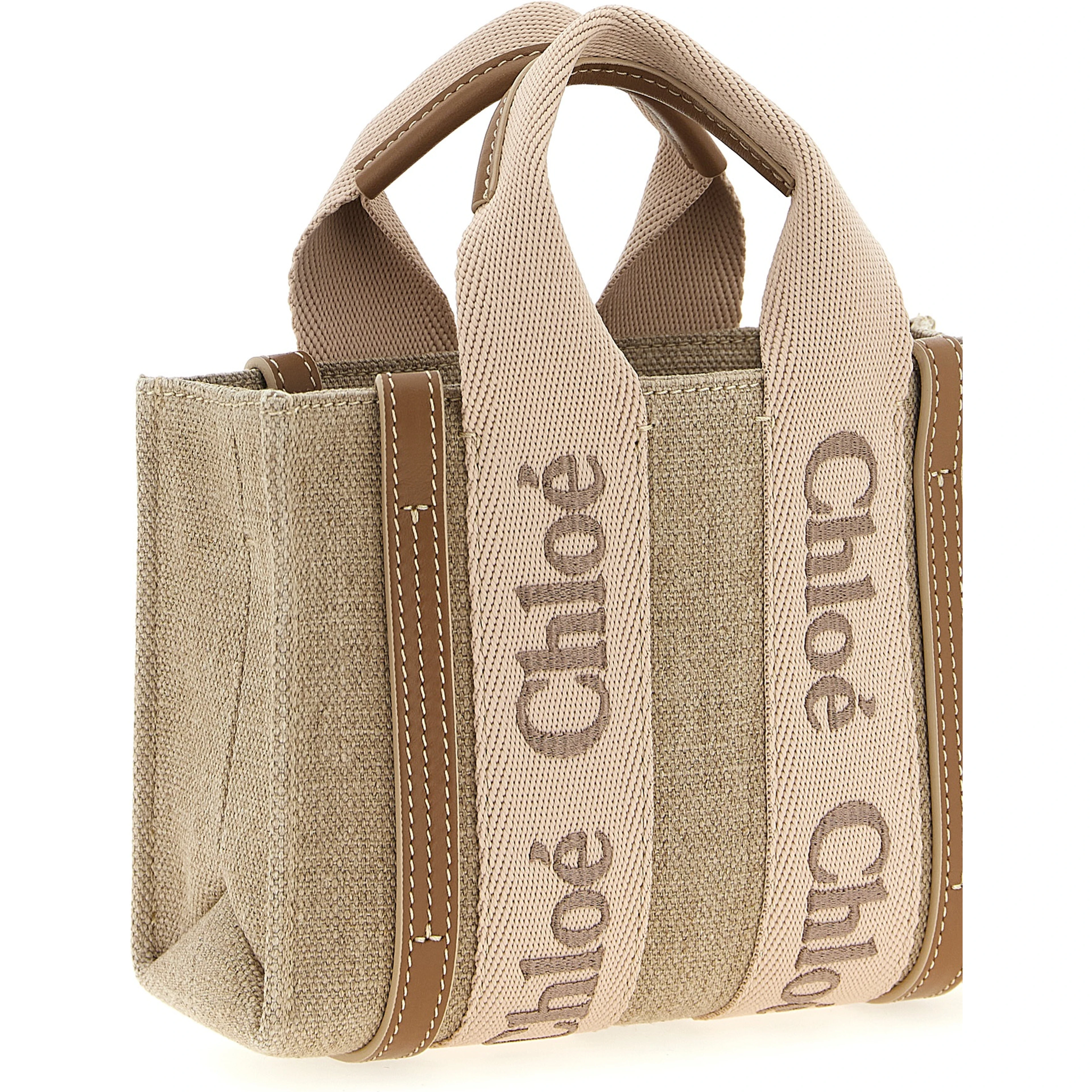 Multicolor Linen Handbag