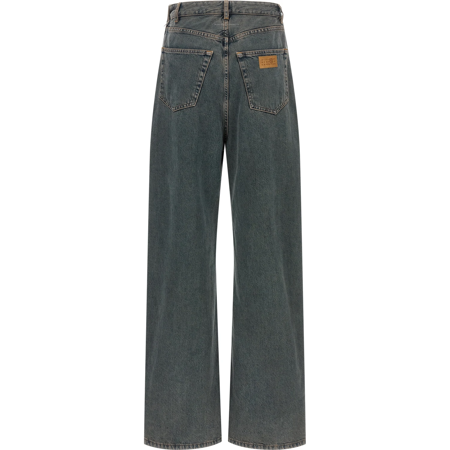 Gray Cotton Jeans Denim