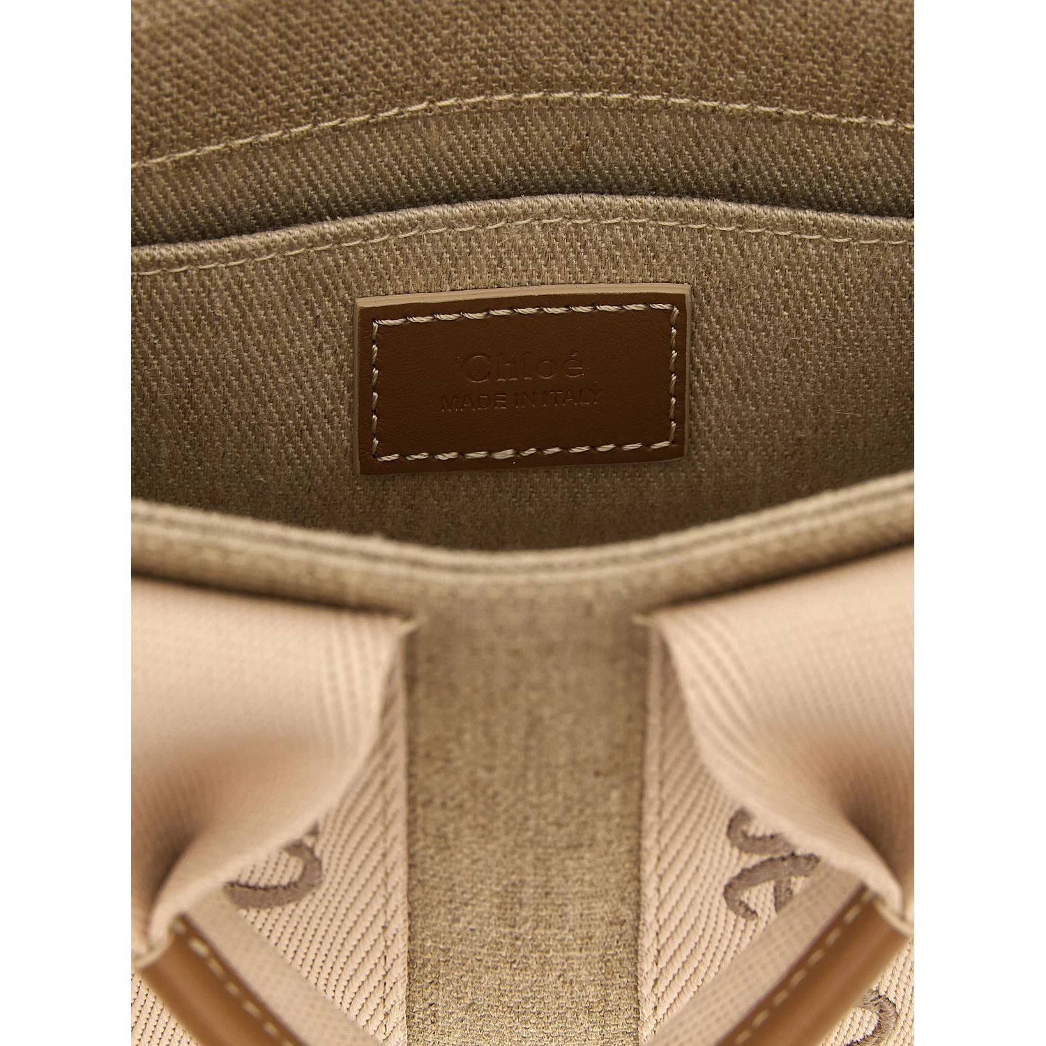 Multicolor Linen Handbag