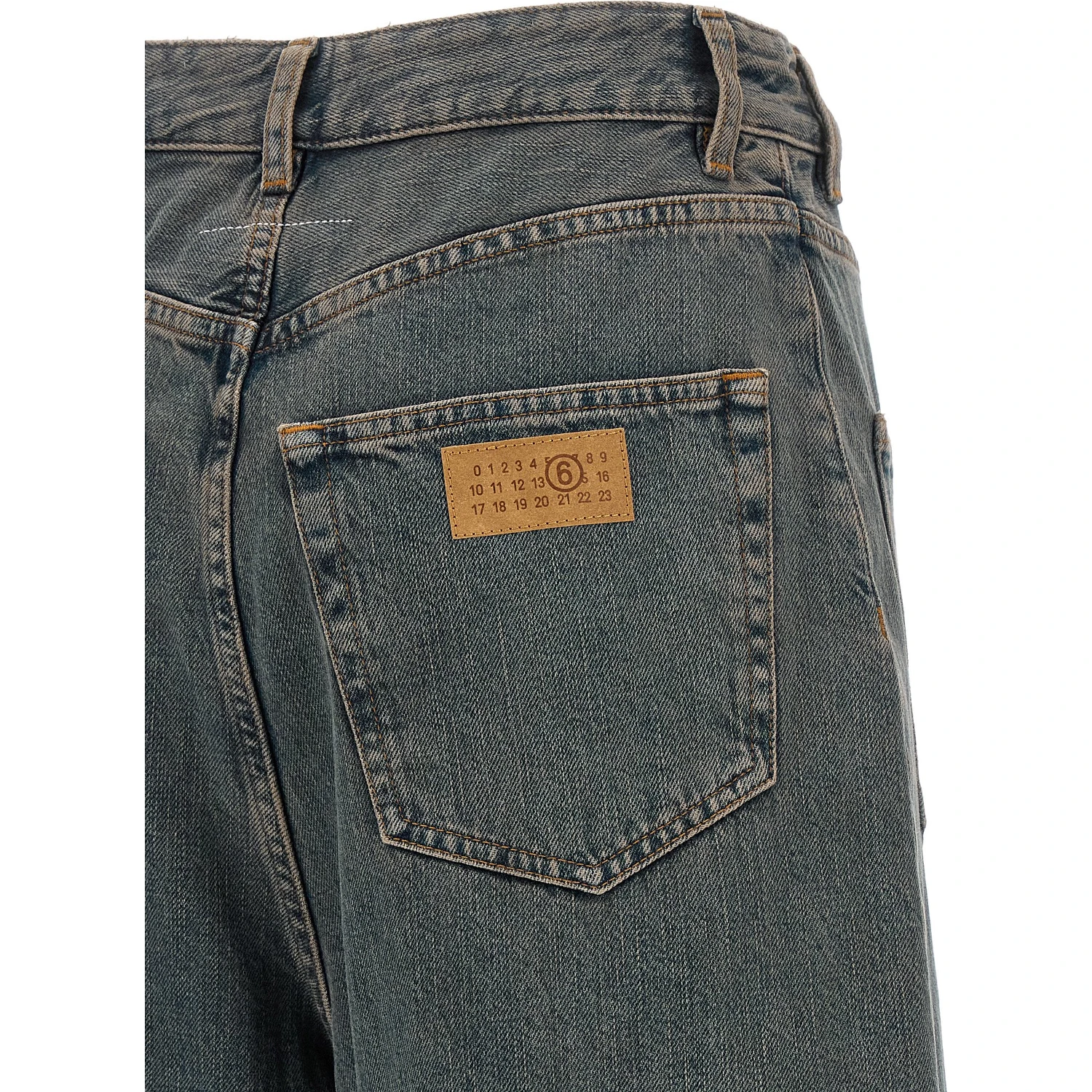 Gray Cotton Jeans Denim