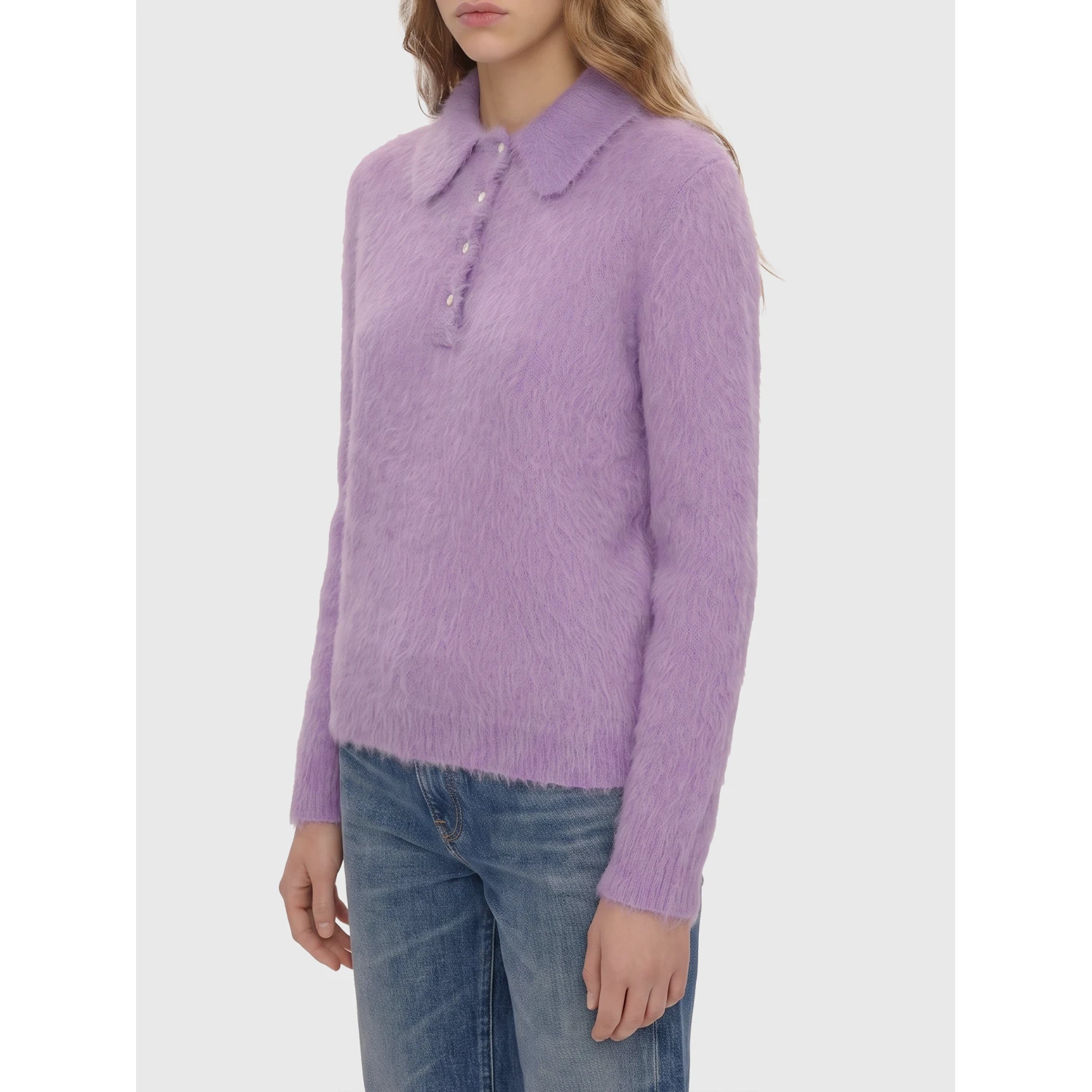 Dreamy Lavander polo-style pullover