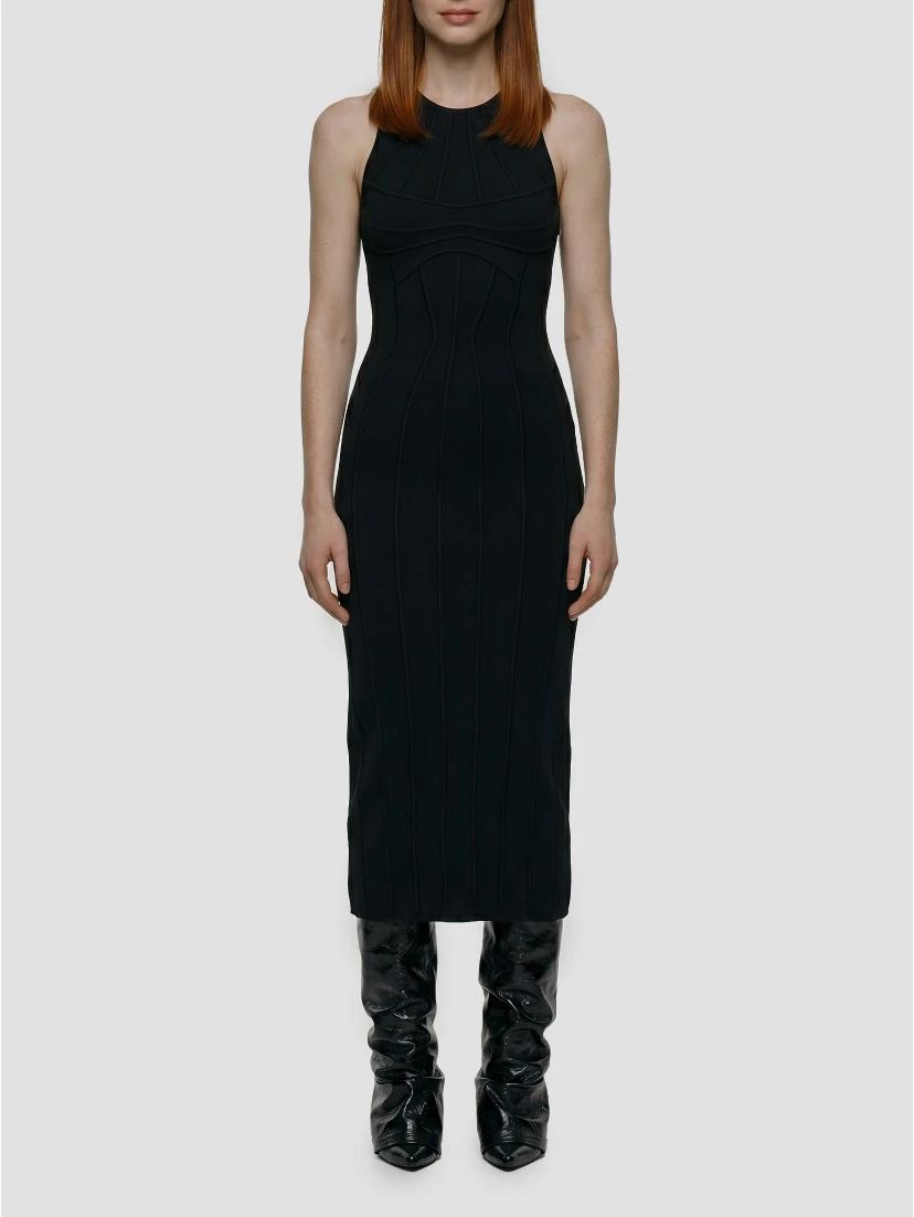 Sculptural midi dress