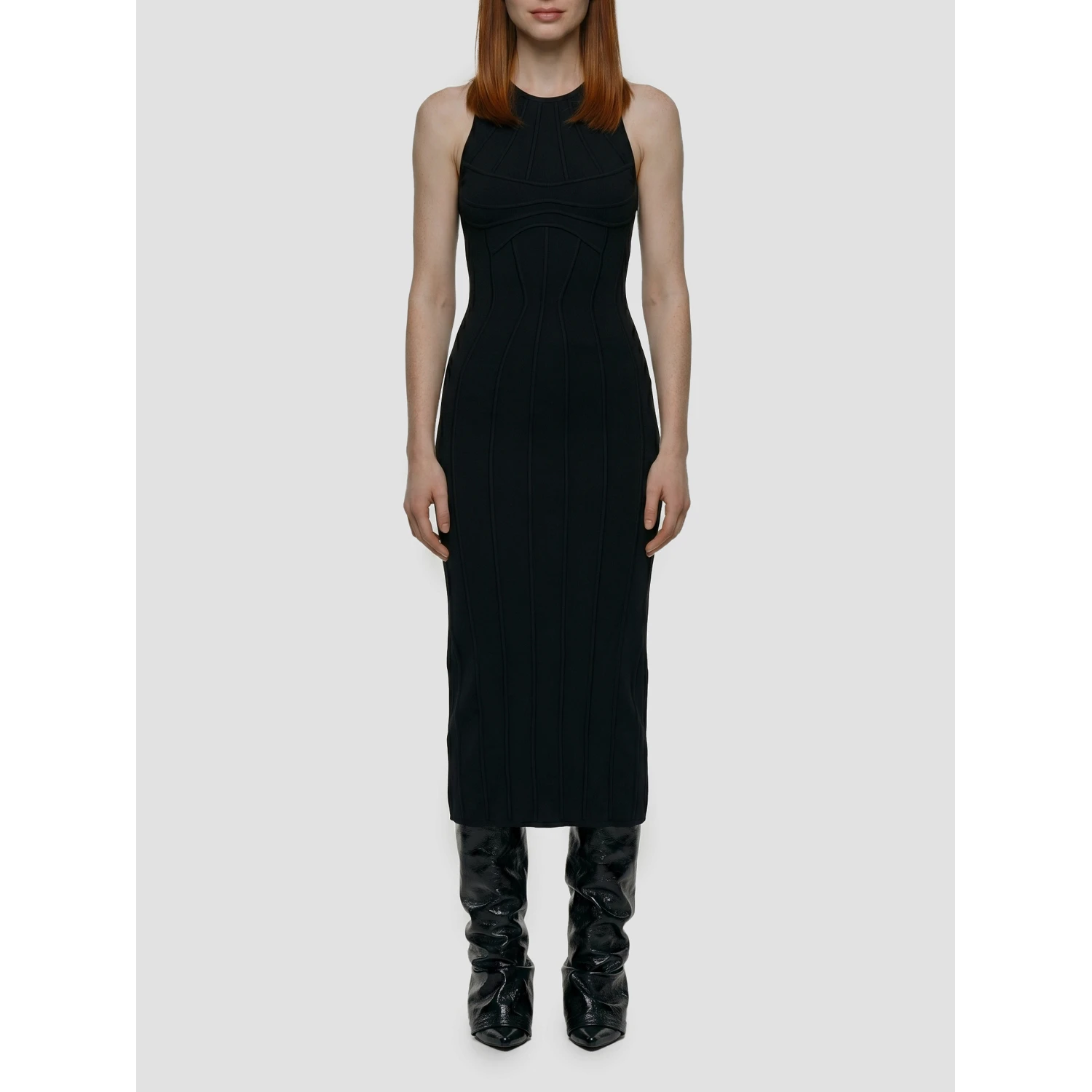 Sculptural midi dress