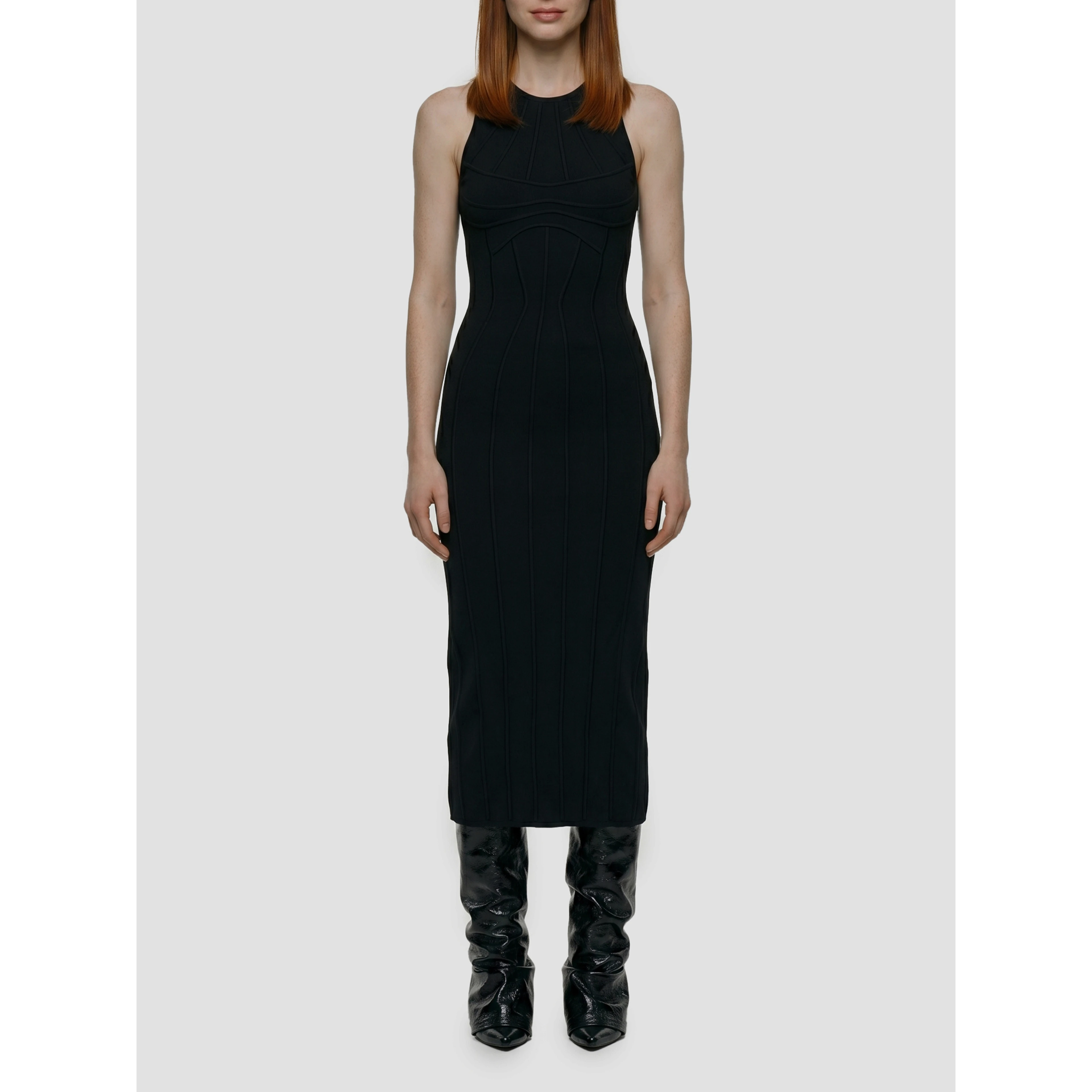 Sculptural midi dress