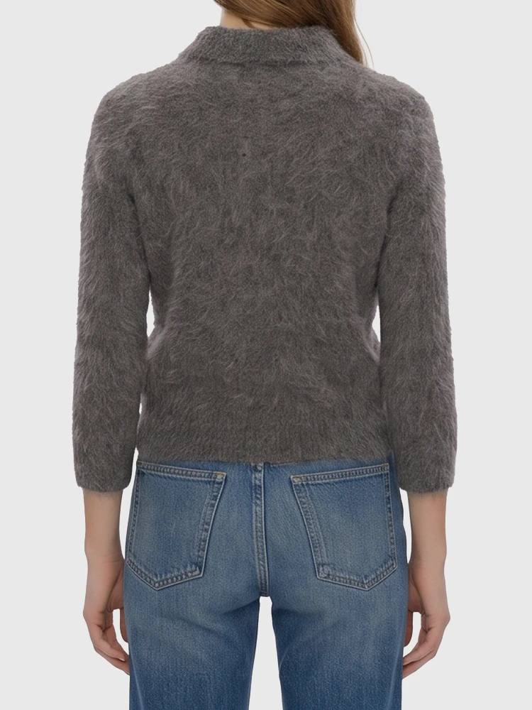 Smoky Grey polo-style pullover alternative