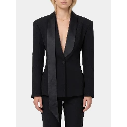 Single-breasted tuxedo jacket