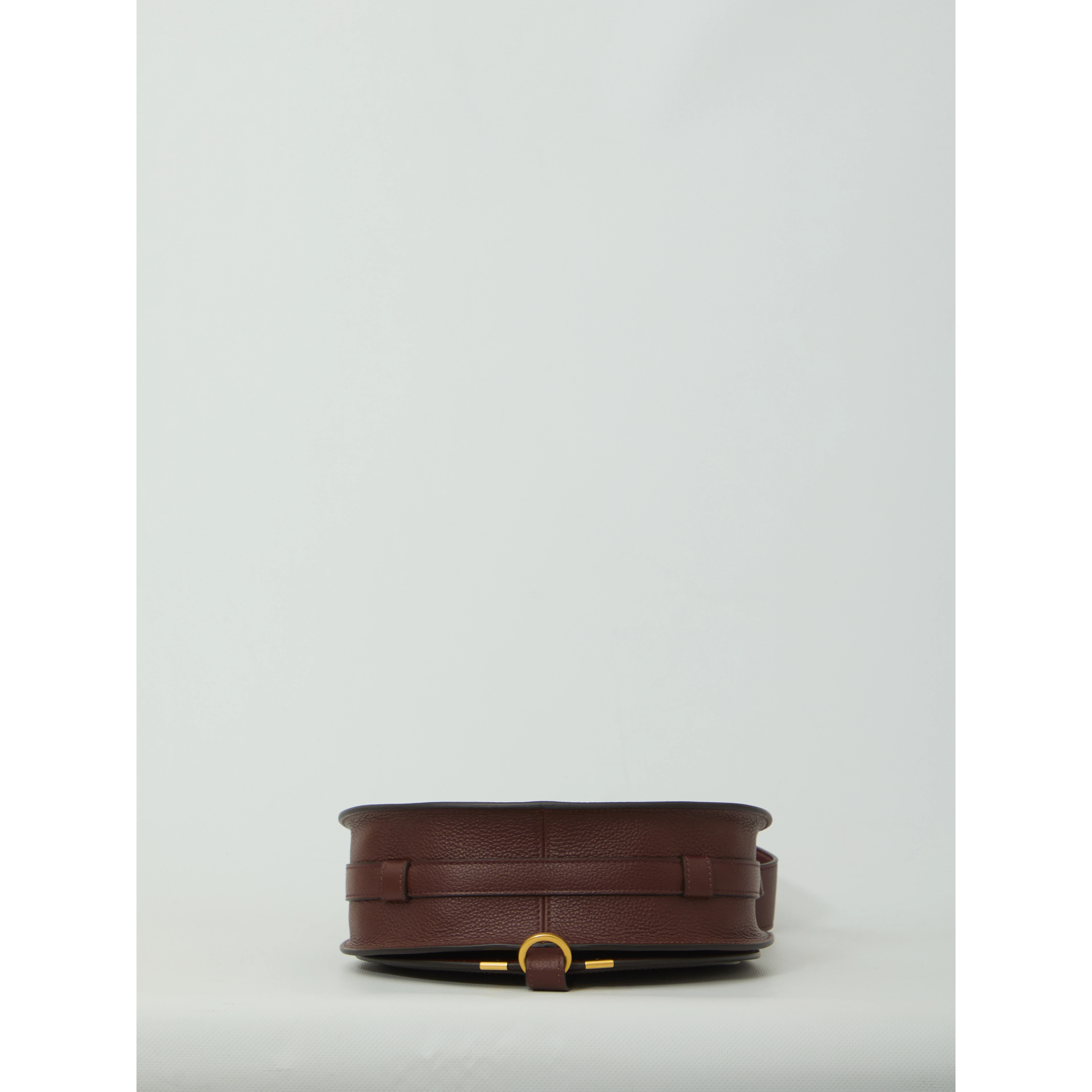 Marcie saddle bag in grained leather