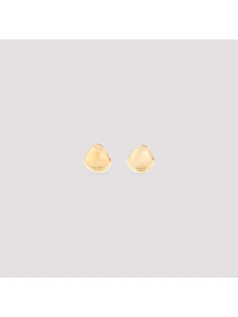 Phoebe Philo Pebble Studded Earrings