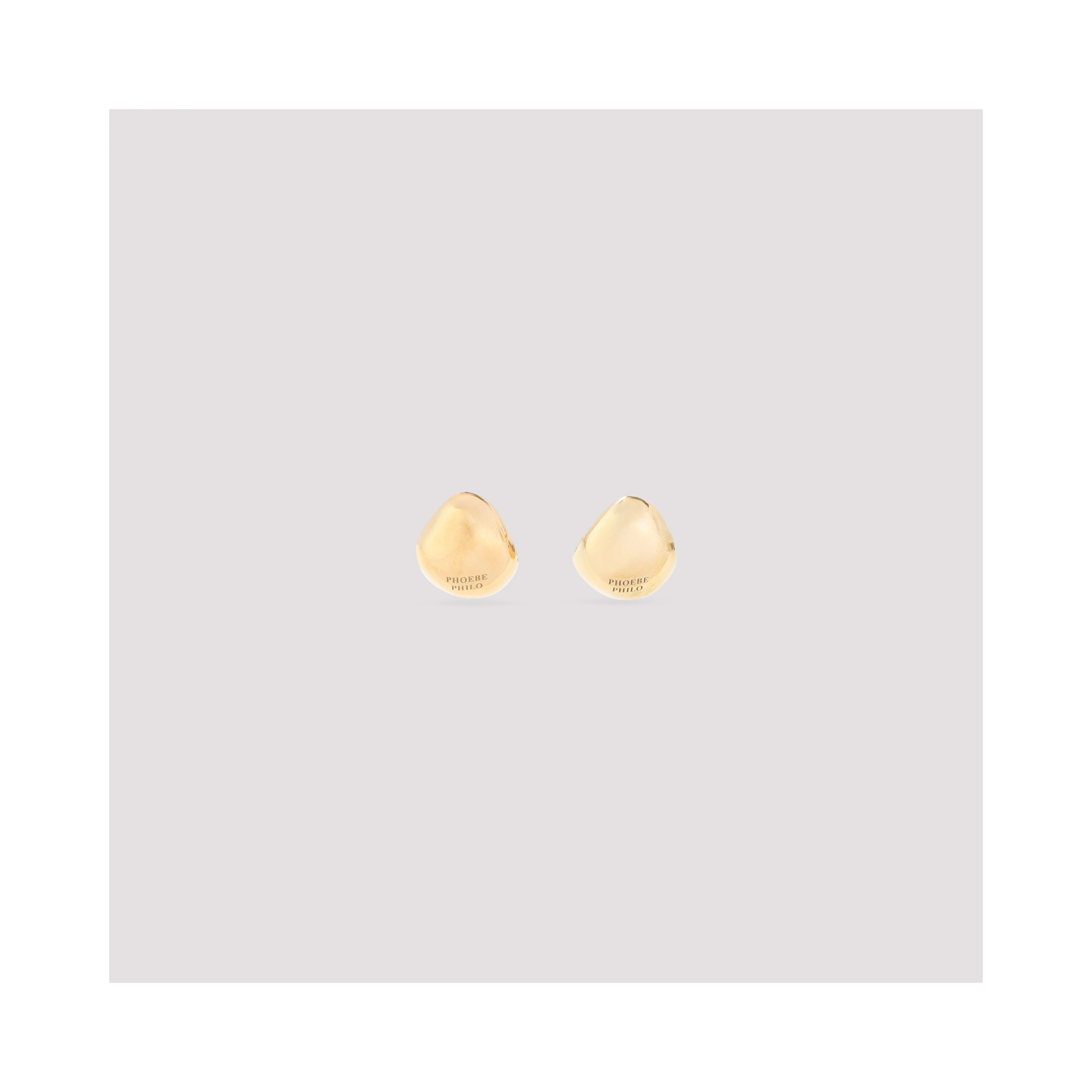 Phoebe Philo Pebble Studded Earrings