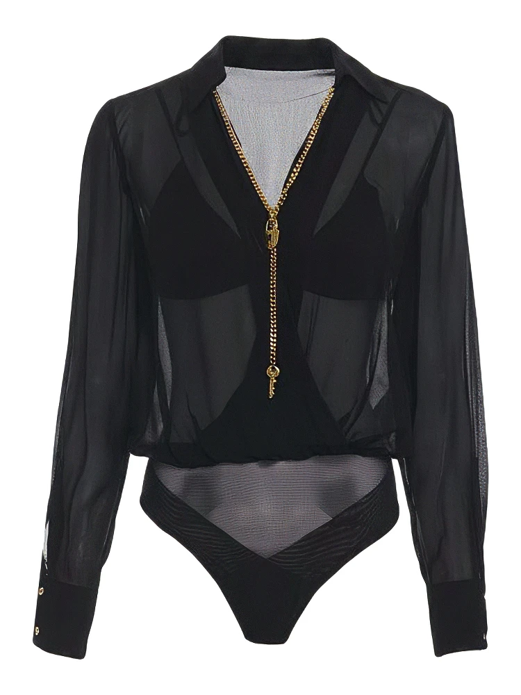 Elisabetta Franchi Top Black