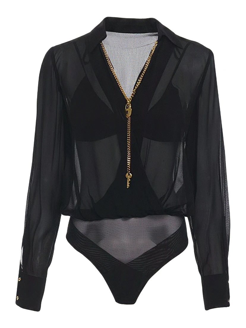 Elisabetta Franchi Top Black