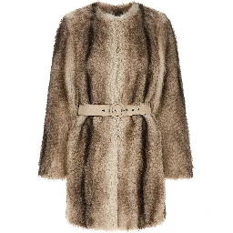 Brown Polyester Coat