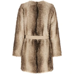 Brown Polyester Coat