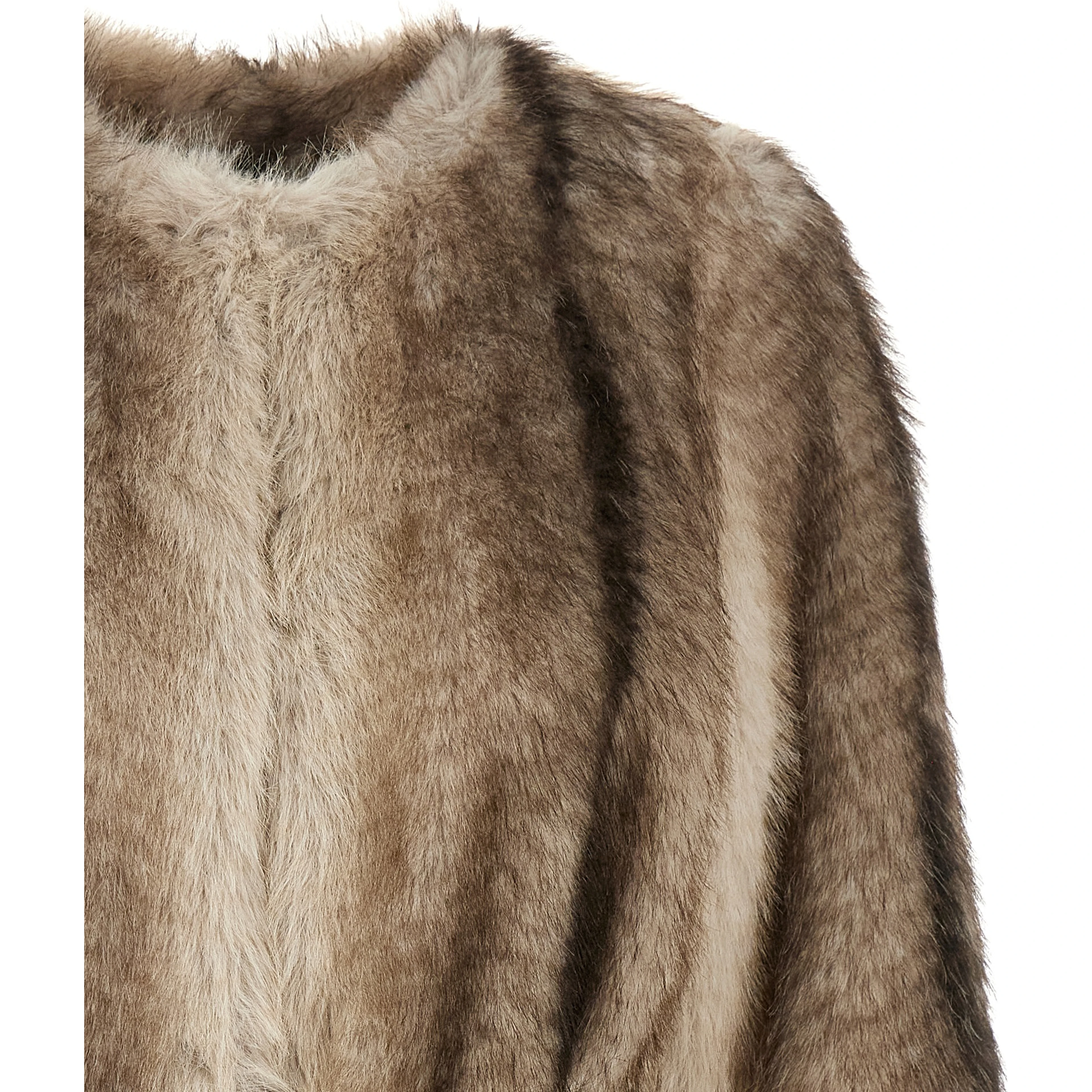 Brown Polyester Coat