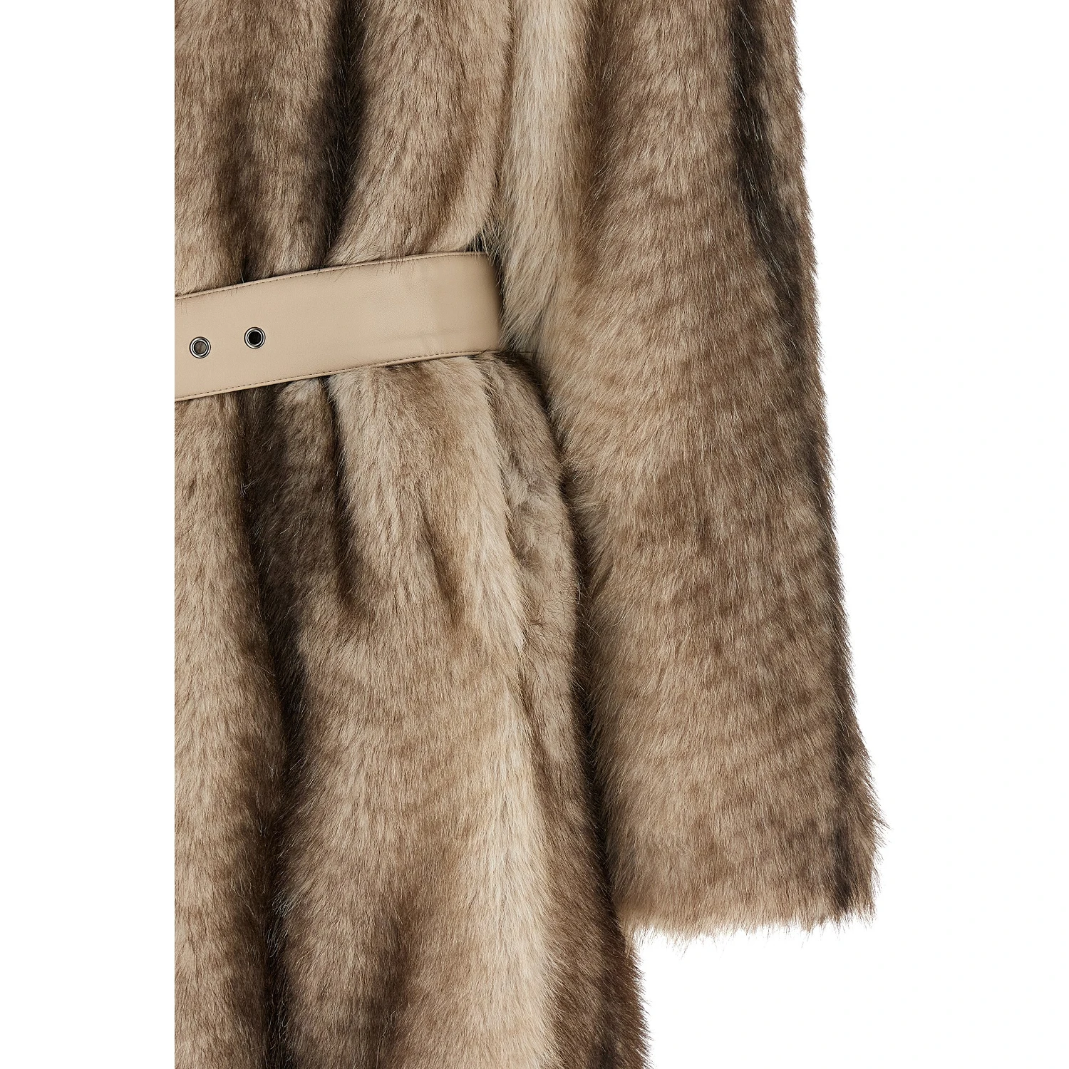 Brown Polyester Coat