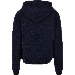 Blue Cotton Hoodie