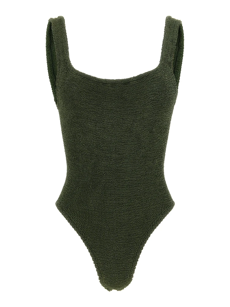 Bicolor Polyamide One-Piece Swimsuit