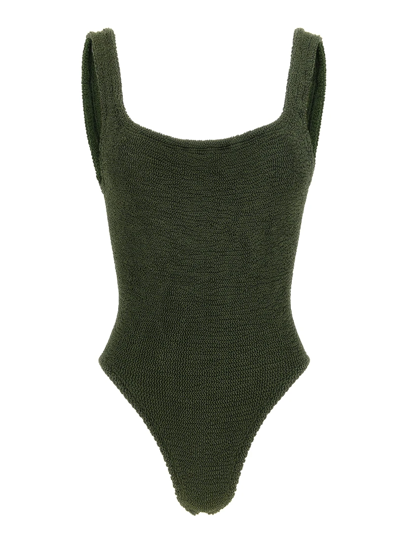 Bicolor Polyamide One-Piece Swimsuit