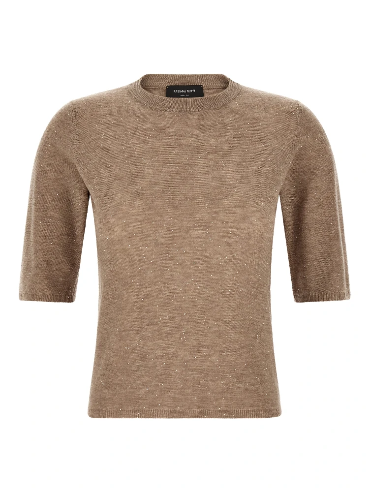 Beige Wool T-Shirt