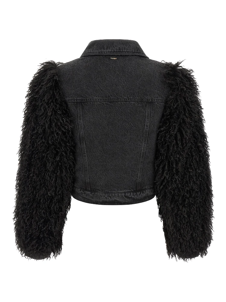 Black Cotton Denim Jacket alternative