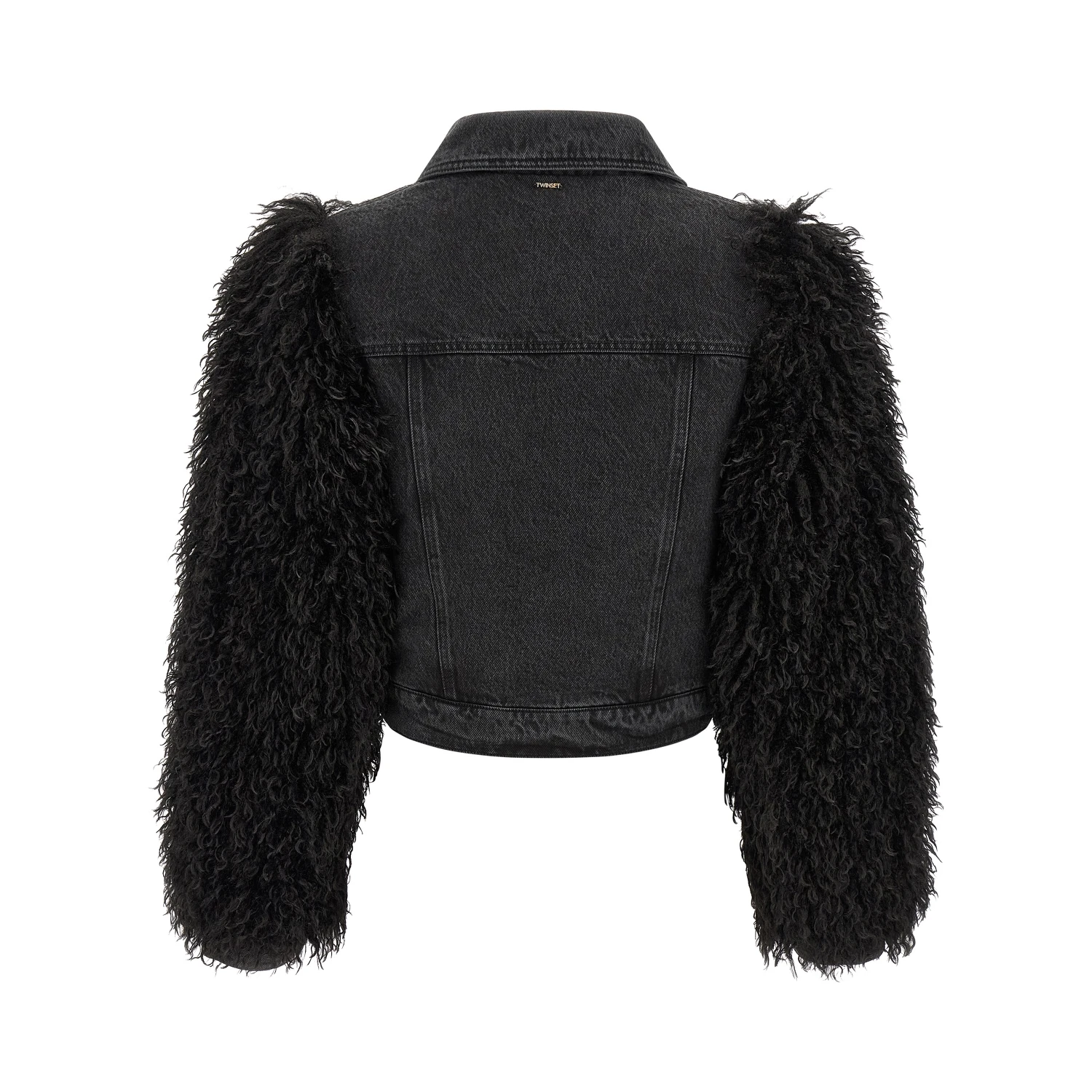Black Cotton Denim Jacket
