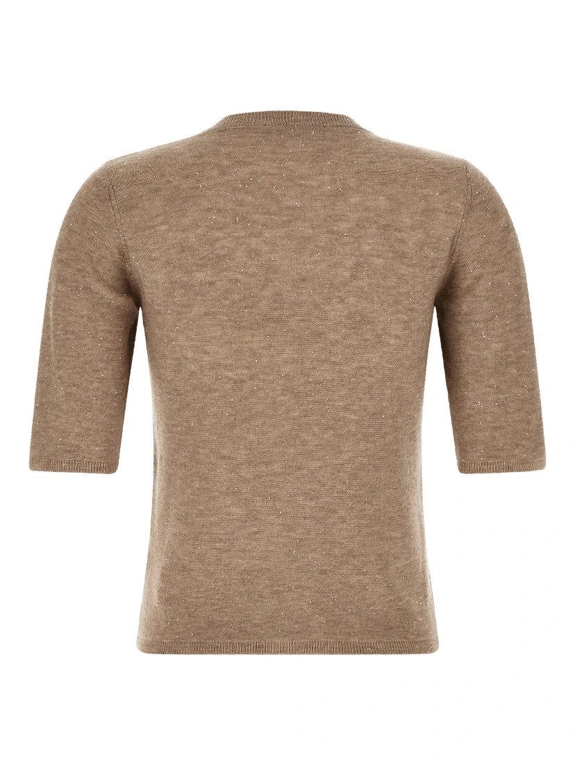 Beige Wool T-Shirt