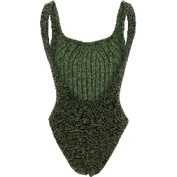 Bicolor Polyamide One-Piece Swimsuit