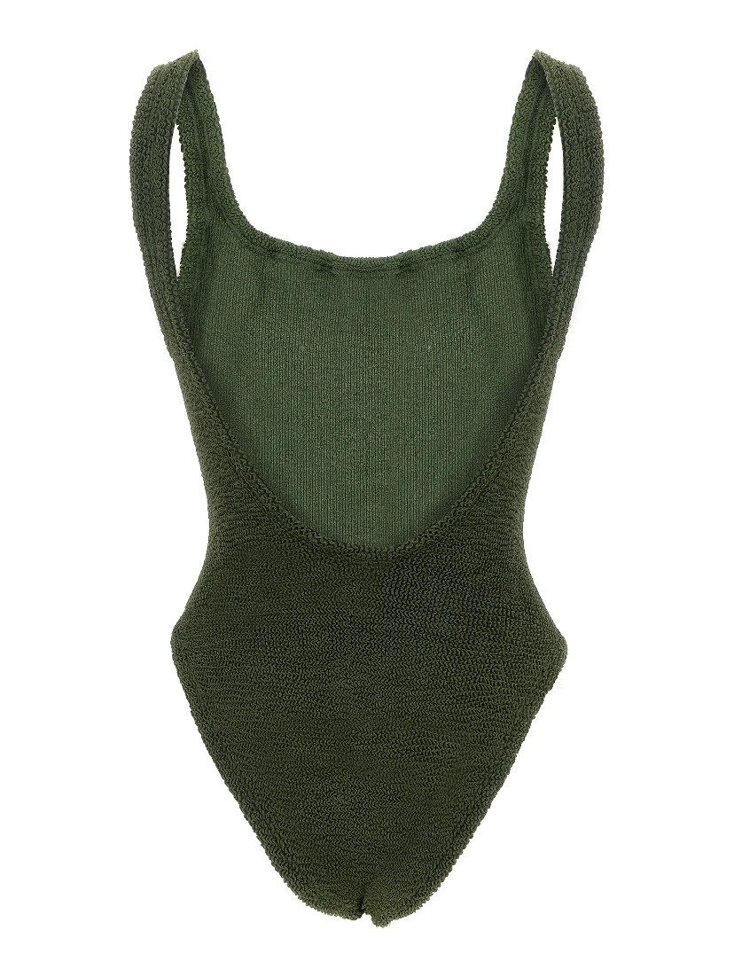 Bicolor Polyamide One-Piece Swimsuit